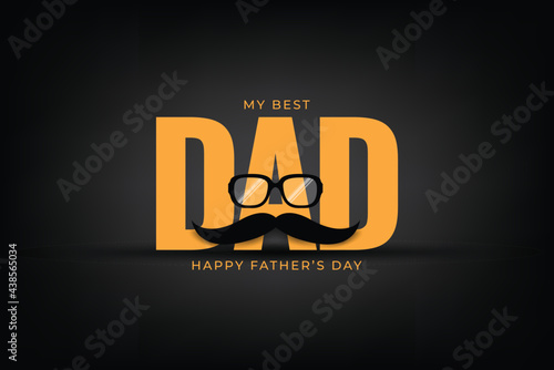 happy father's day illustration