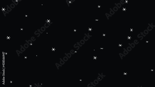 stars on black banner vector art