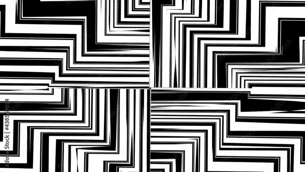 abstract background consists of moving black and white stripes located at different angles. abstract background consists of moving black and white stripes located at different angles.