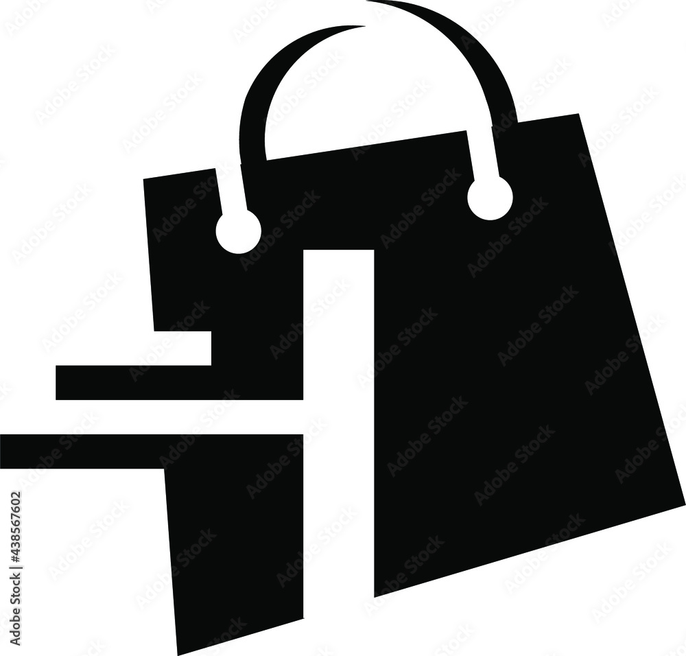 Letter I Shopping Bag Modern Creative Logo
