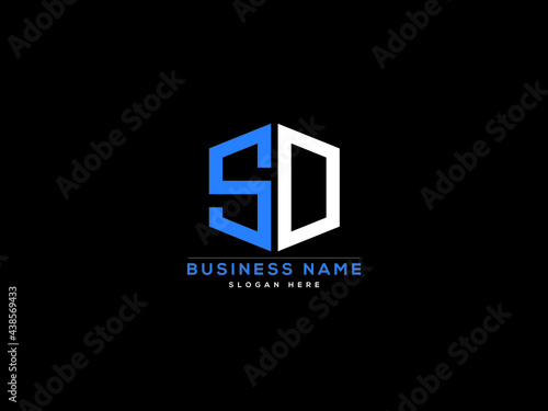 Letter SD Logo, creative sd logo icon vector for business photo