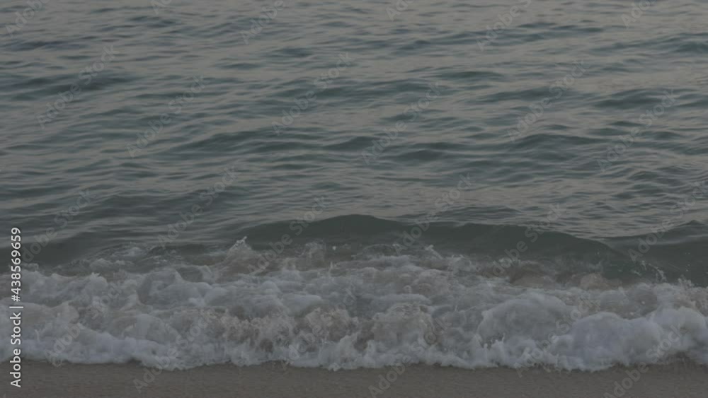 ocean waves by coastline in slow motion ocean waves by coastline in slow motion