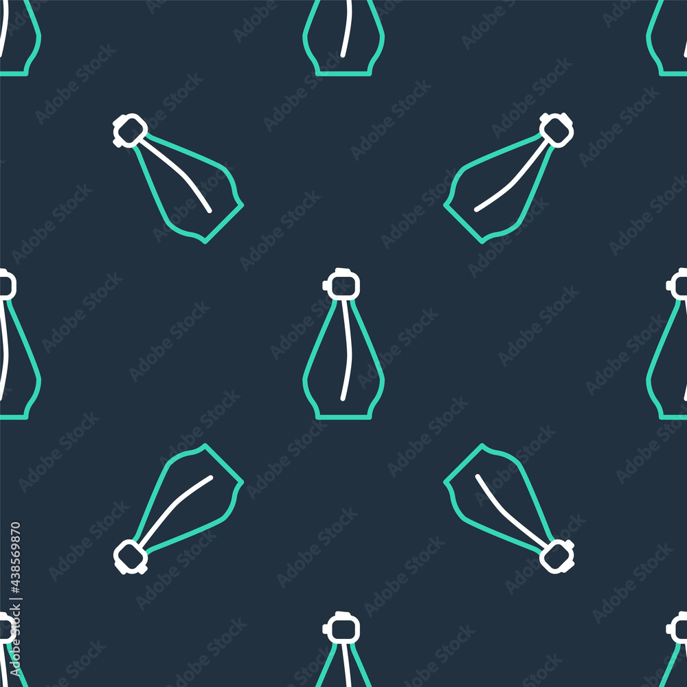 Line Perfume icon isolated seamless pattern on black background. Vector Line Perfume icon isolated seamless pattern on black background. Vector