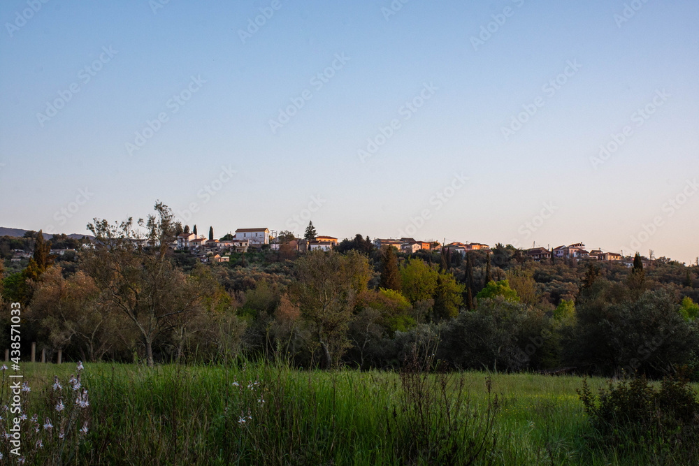 panorama of the agioi douloi corfu
