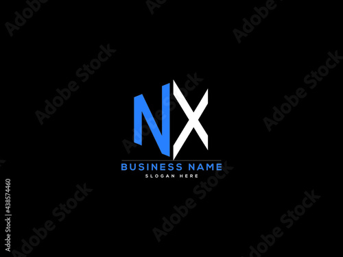 Letter NX Logo, creative nx logo icon vector for business photo
