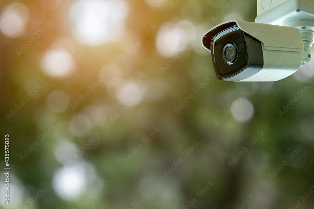 IP CCTV camera install by have water proof cover to protect camera with home security system concept IP CCTV camera install by have water proof cover to protect camera with home security system concept