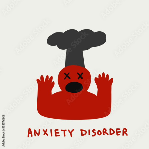Anxiety disorder illustration 