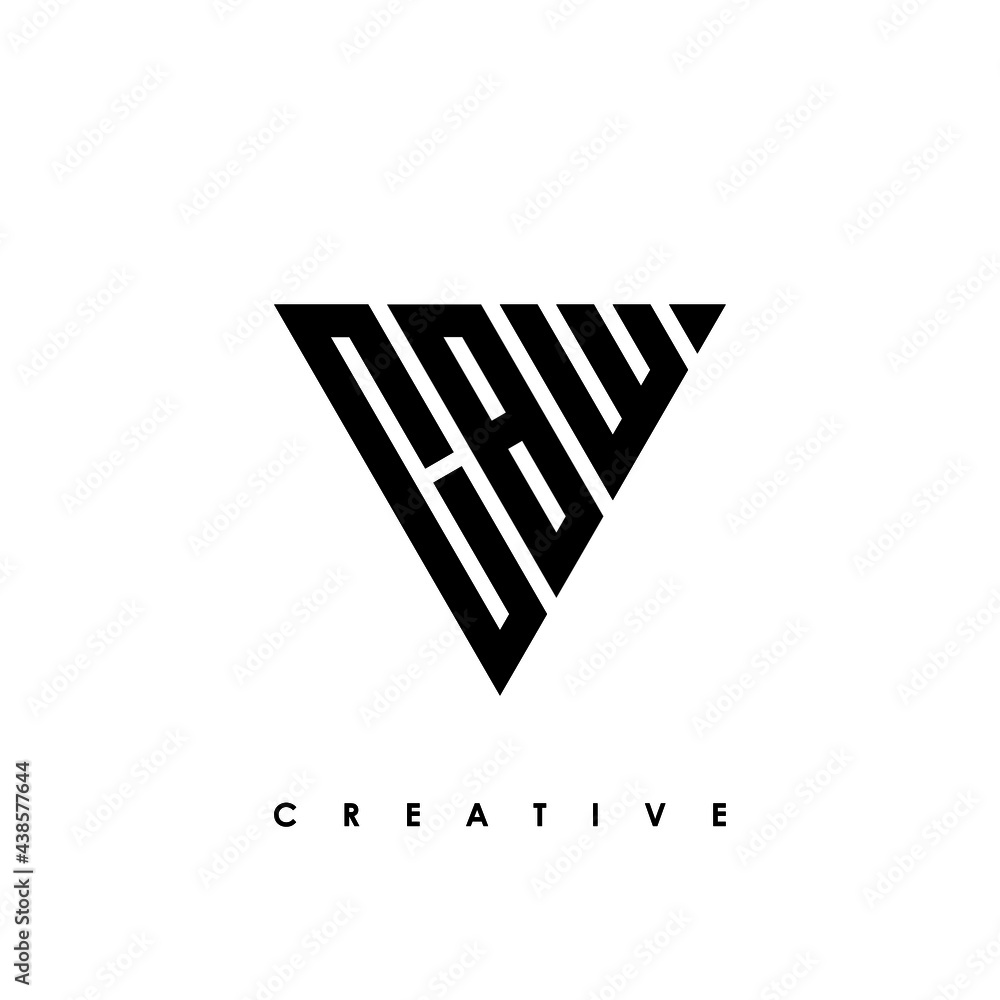 Obraz premium CBW Letter Initial Logo Design Template Vector Illustration