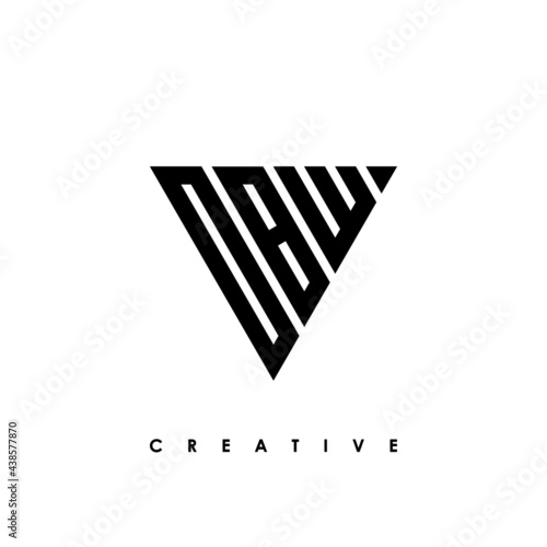 OBW Letter Initial Logo Design Template Vector Illustration
