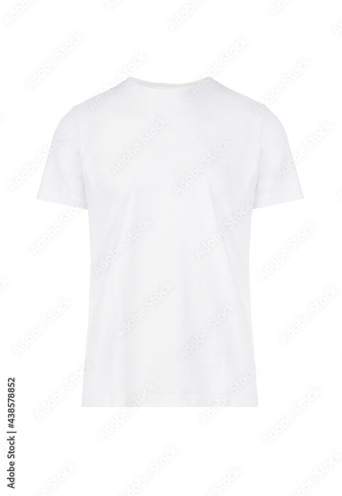 Men's white blank T-shirt template Men's white blank T-shirt template