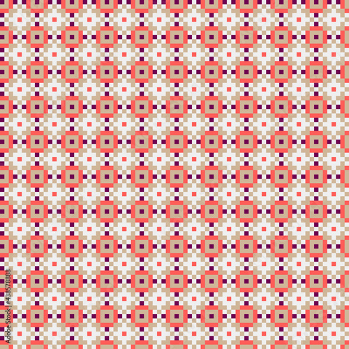 Abstract Cross Pattern generative computational art illustration