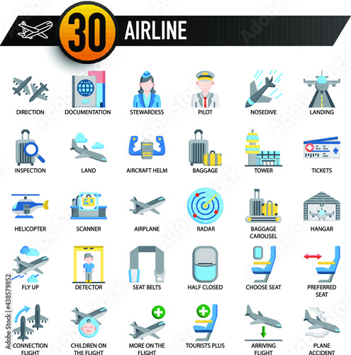 Airline, Thin Line, and Pixel Perfect Icons