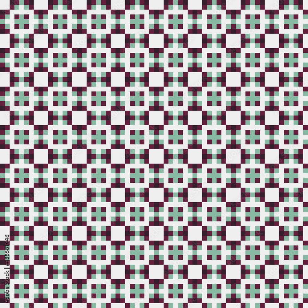 Fototapeta premium Abstract Cross Pattern generative computational art illustration