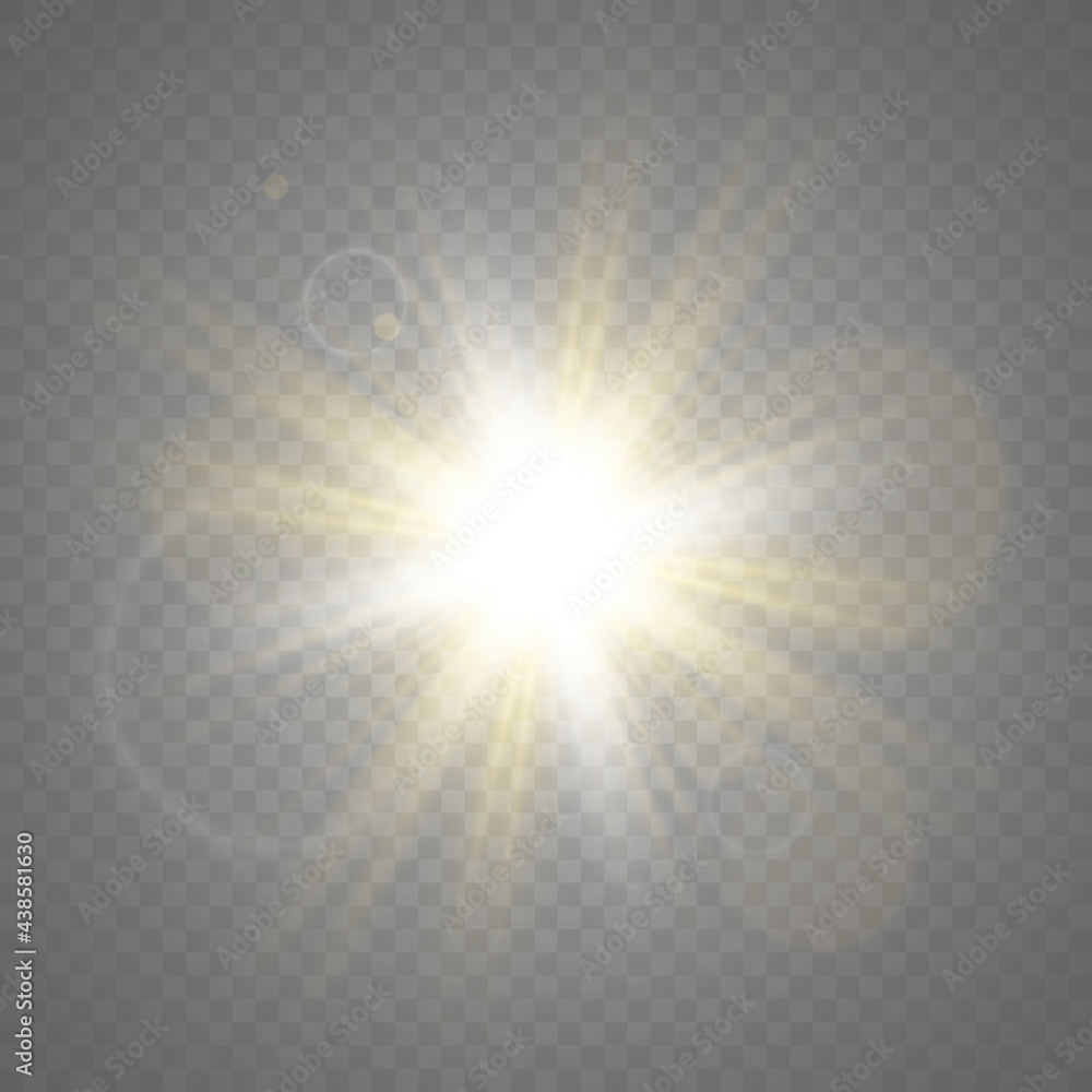Light flare special effect. vector illustration.	