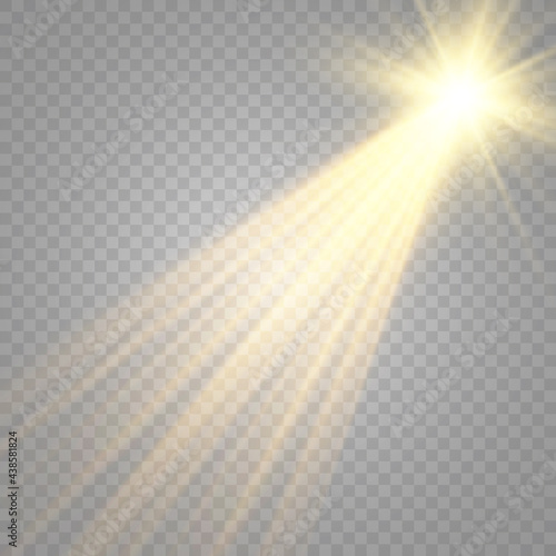 Light flare special effect. vector illustration. 