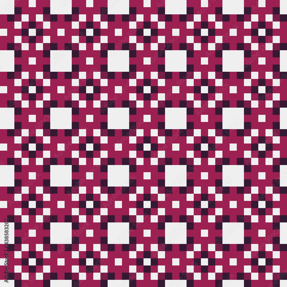 Fototapeta premium Abstract Cross Pattern generative computational art illustration