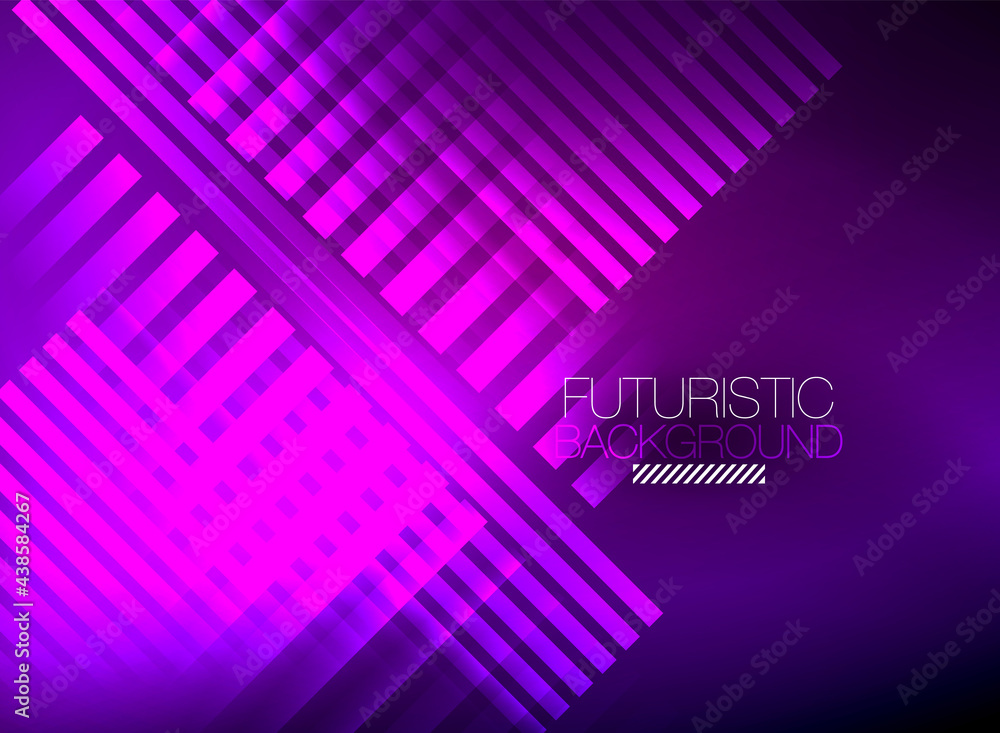 Bright neon color techno abstract background, shiny glowing neon lines in the dark background Bright neon color techno abstract background, shiny glowing neon lines in the dark background