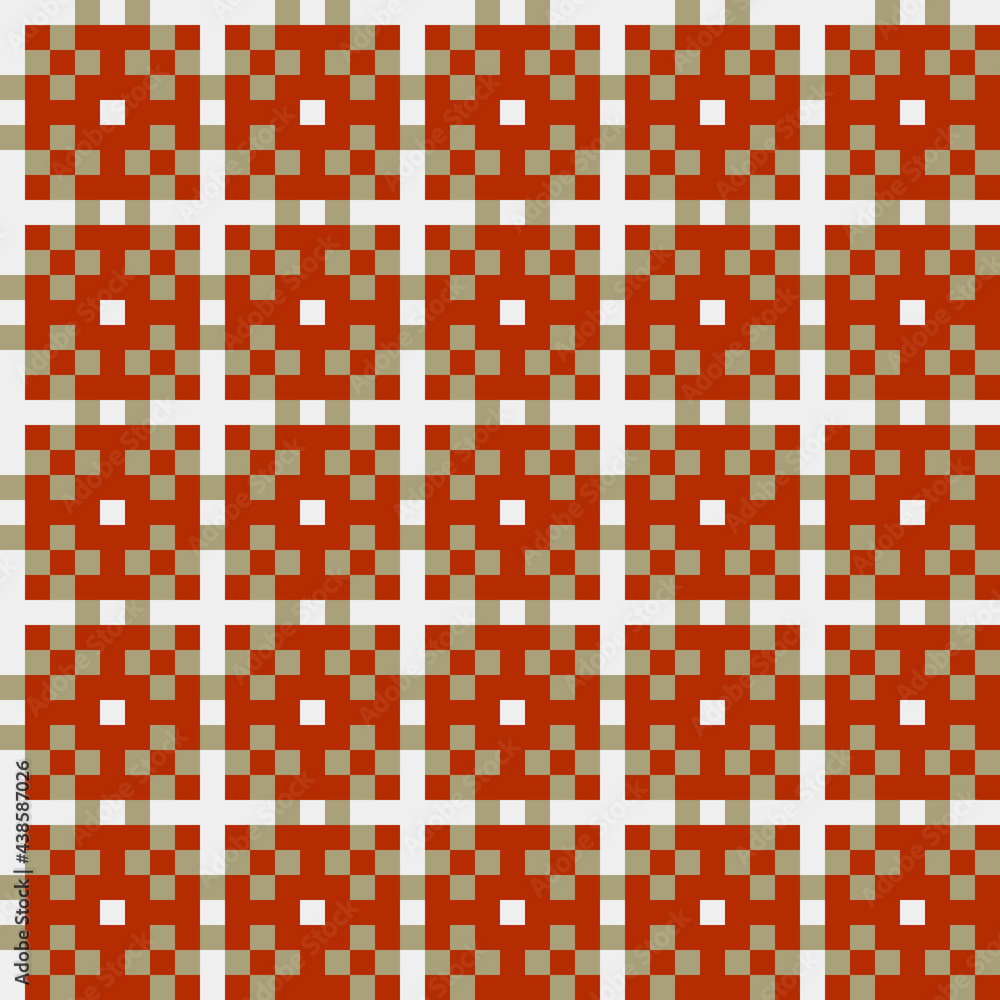 Fototapeta premium Abstract Cross Pattern generative computational art illustration