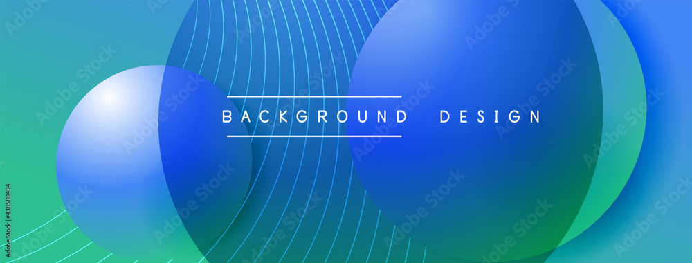 Gradient circles with shadows. Vector techno abstract background. Modern overlapping forms wallpaper background, design template Gradient circles with shadows. Vector techno abstract background. Modern overlapping forms wallpaper background, design template