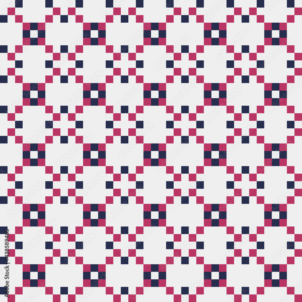 Fototapeta premium Abstract Cross Pattern generative computational art illustration