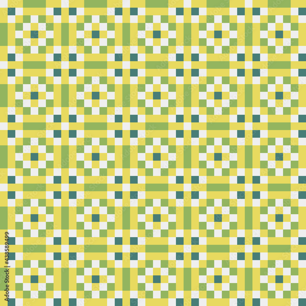 Fototapeta premium Abstract Cross Pattern generative computational art illustration