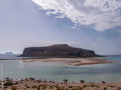 Amazing beach with turquoise water at Balos Lagoon and Gramvousa in Crete