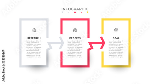 Business infographic template vector design label with 3 options or steps. Can be used for workflow diagram, info chart, web design.