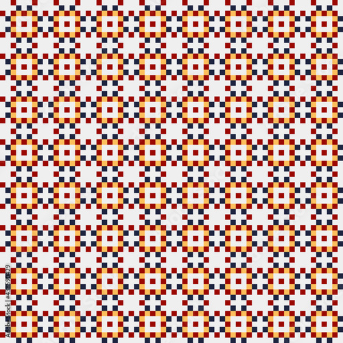 Abstract Cross Pattern generative computational art illustration