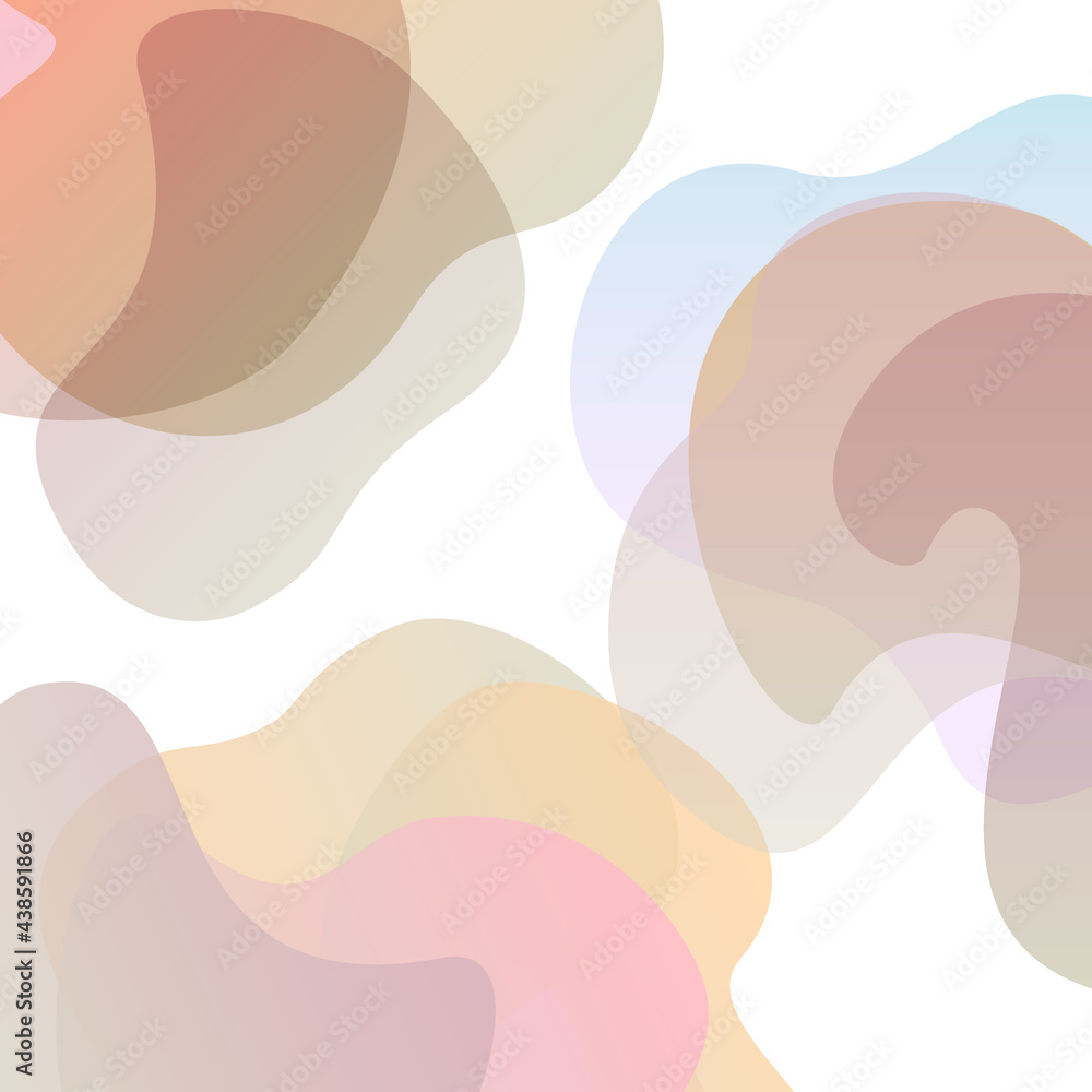 abstract wavy soft pastel gradient colored shapes background