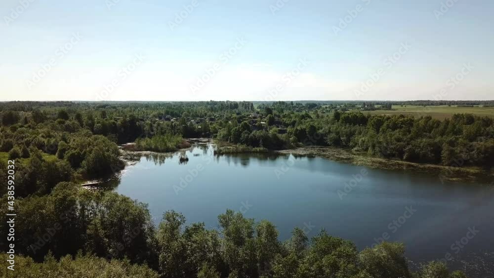 Beautiful landscape of lakes Korovayskoye and Burbino Beautiful landscape of lakes Korovayskoye and Burbino