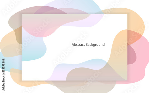 abstract fluid soft pastel gradient shapes frame background