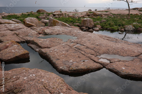 rocks and sea