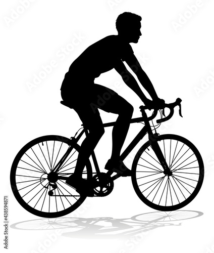 Bike Cyclist Riding Bicycle Silhouette