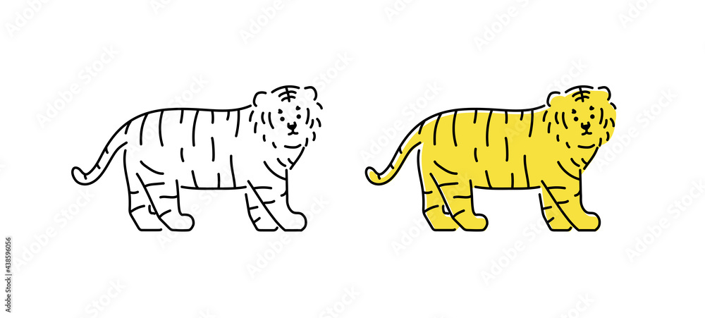虎のイラストセット トラ とら 寅 寅年 年賀状素材 22年 タイガー シンプル アイコン Stock Vector Adobe Stock 虎のイラストセット トラ とら 寅 寅年 年賀状素材 22年 タイガー シンプル アイコン Stock Vector Adobe Stock