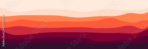 landscape mountain scenery vector illustration for pattern background, wallpaper, background template, design template and backdrop design	