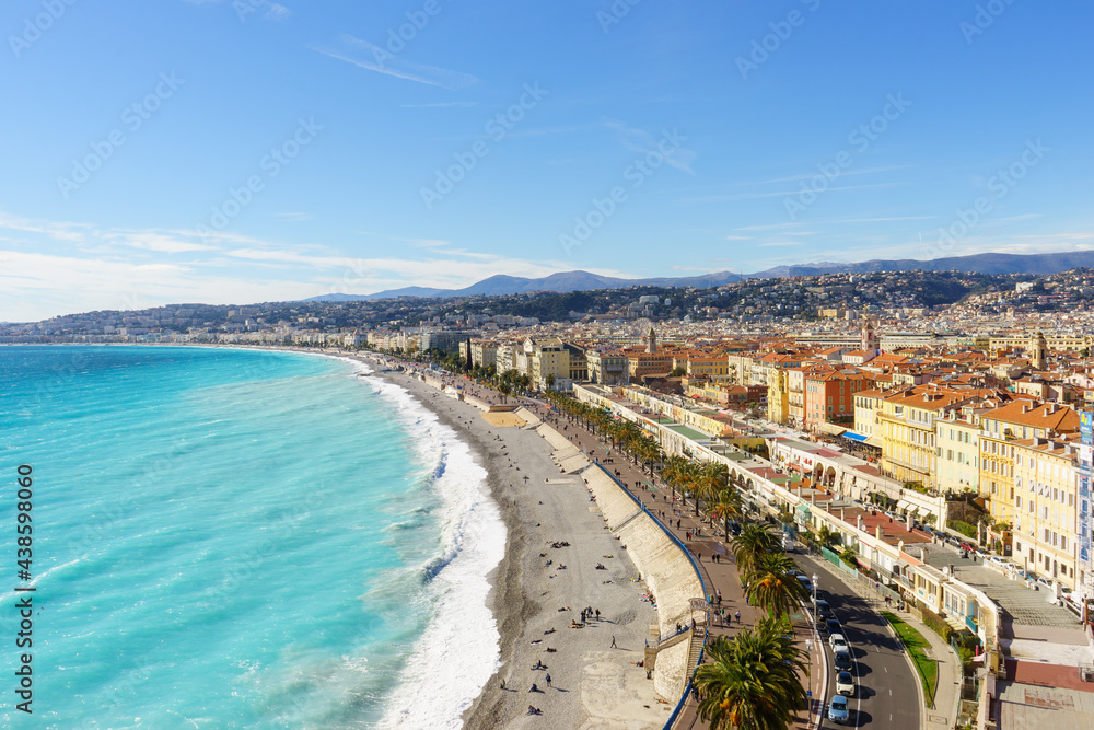 La promenade des Anglais à Nice, France