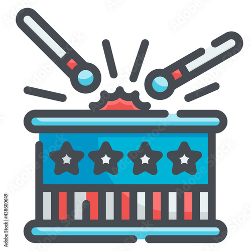 Drumstick  icon of Independence Day set