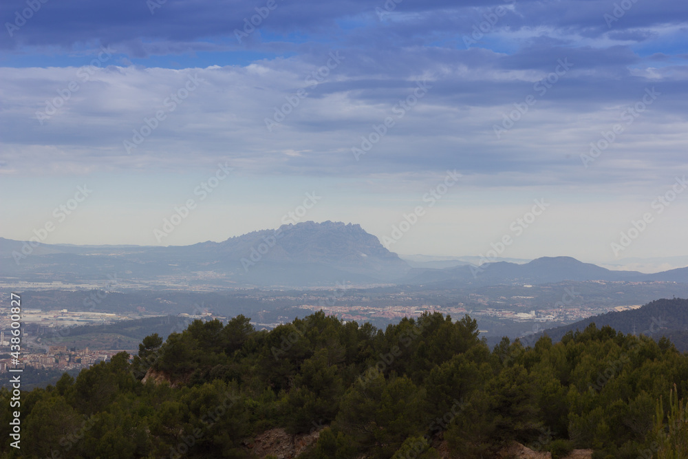 general view of the Mountain of Montserrat