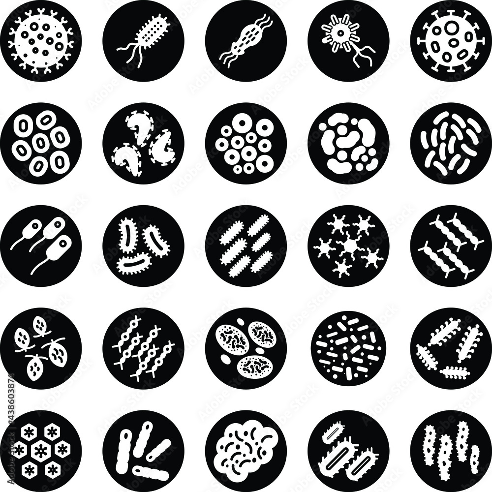 Icon Virus and bacteria for website and application Icon Virus and bacteria for website and application