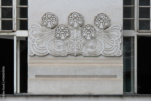 art nouveau building (secession) in vienna (austria) photo