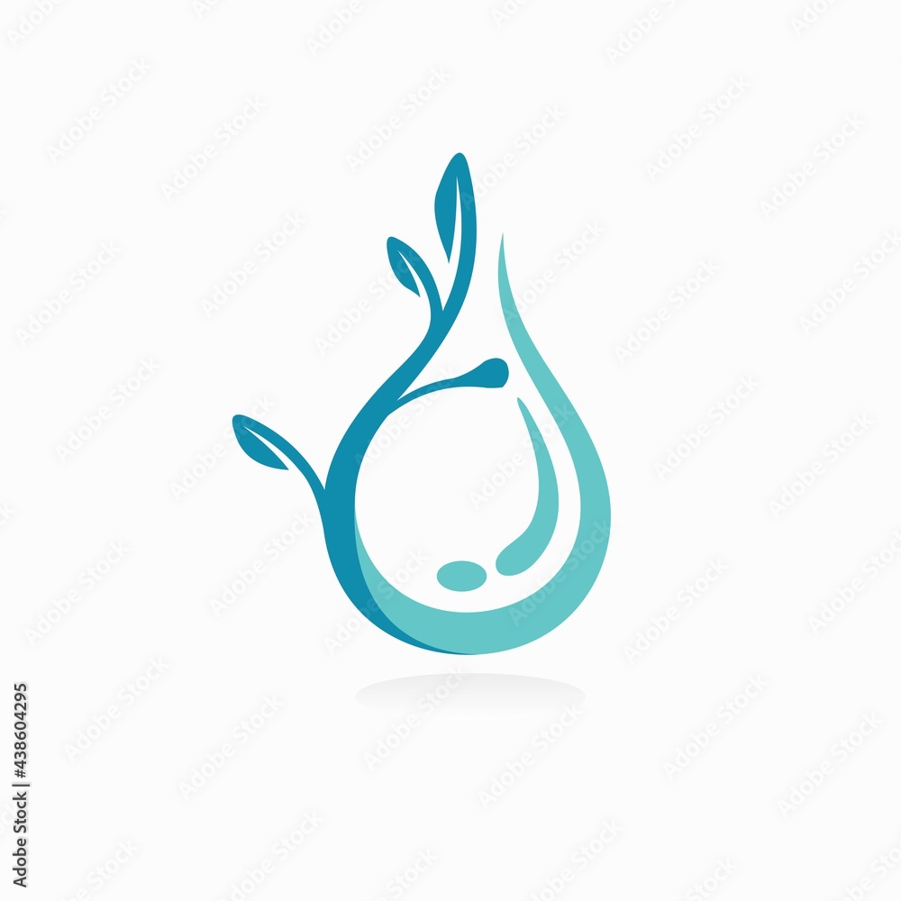 olive oil logo with droplets concept olive oil logo with droplets concept