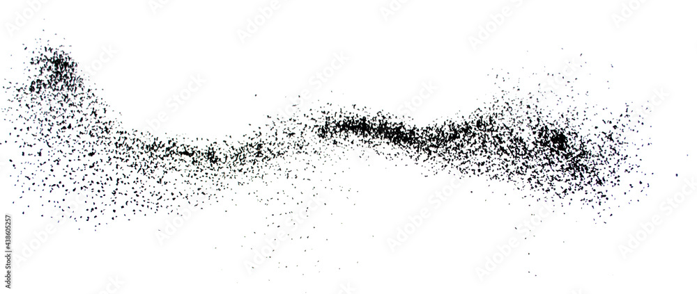 Obraz premium Blue abstract powder explosion background