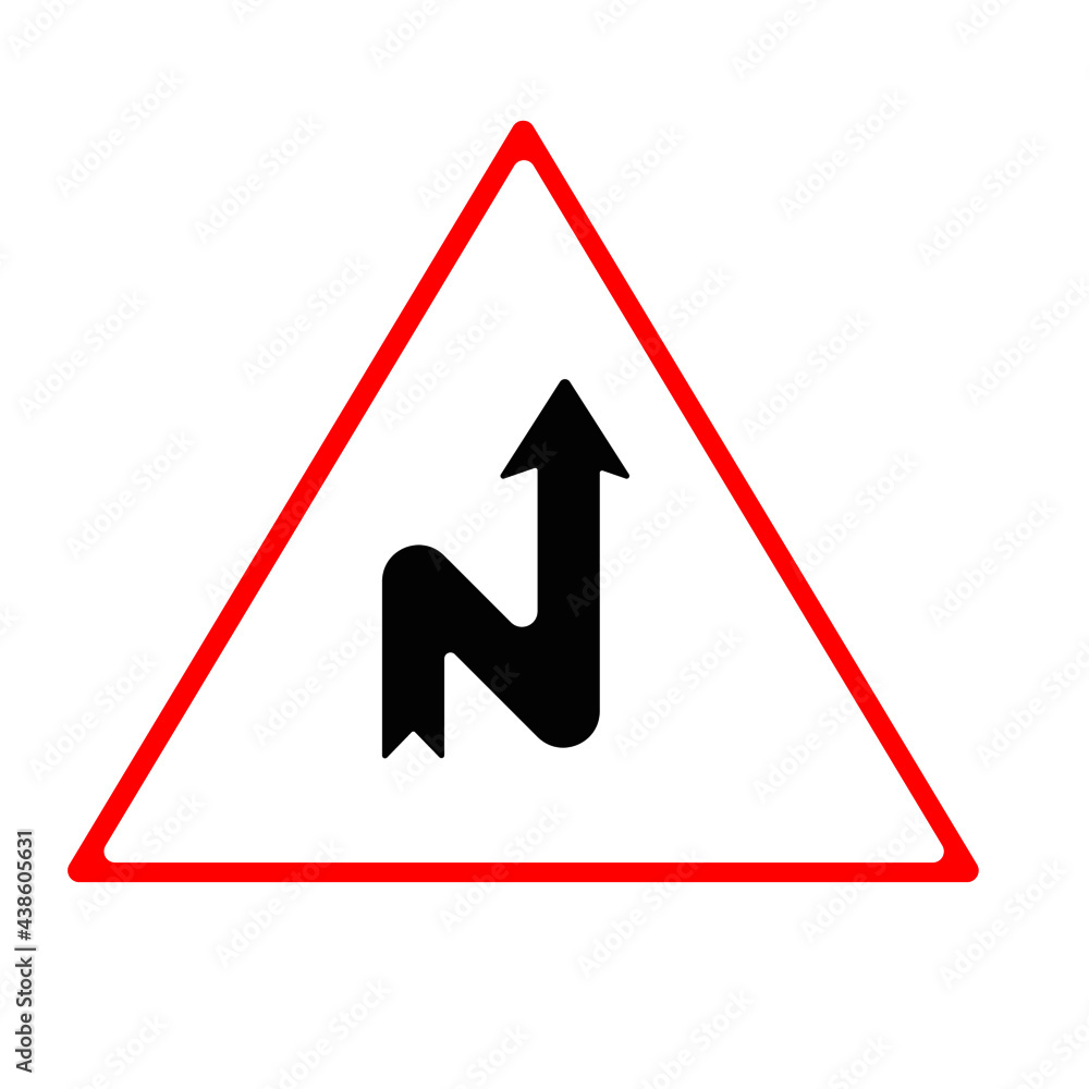 traffic showing dangerous bends to the right
sign board.
Vector design Eps 10. traffic showing dangerous bends to the right
sign board.
Vector design Eps 10.