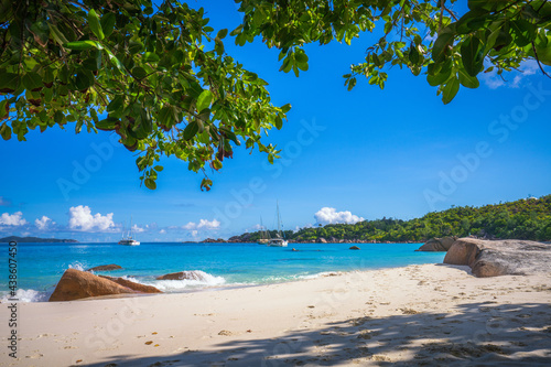 tropical beach anse lazio on praslin on the seychelles © Christian B.