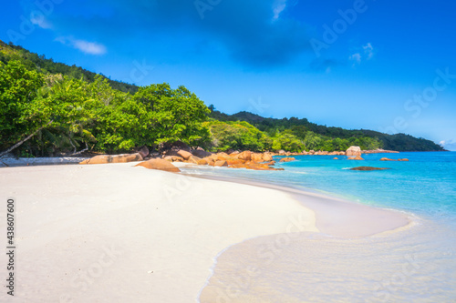 Fototapeta Naklejka Na Ścianę i Meble -  tropical beach anse lazio on praslin on the seychelles