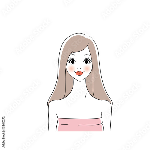 美容広告用表情 綺麗な女性