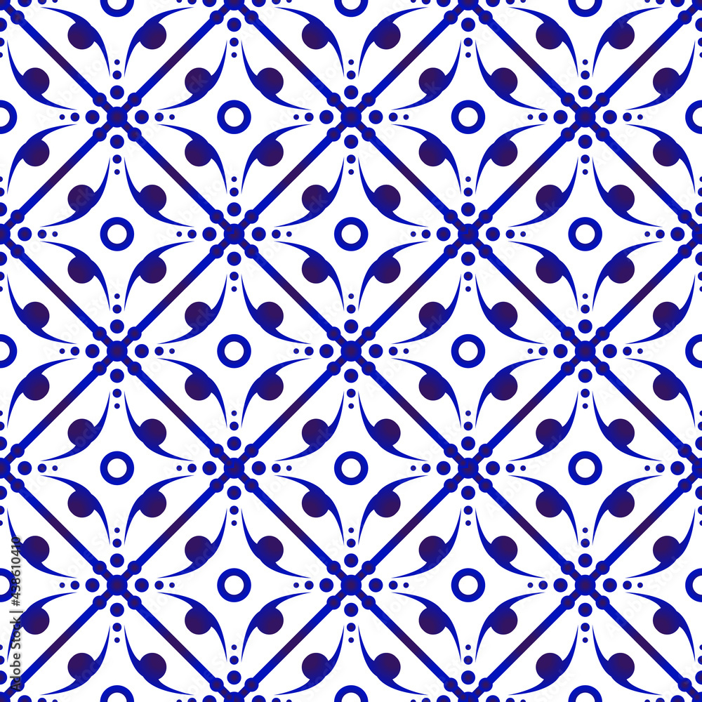 porcelain pattern blue and white