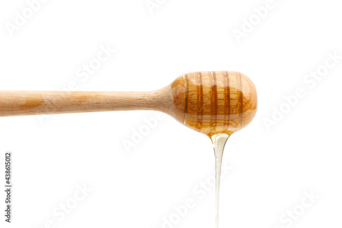  isolated of honey dripping on white background.