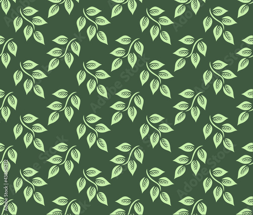 leaf pattern vector Contemporary Modern Style Leaf Pattern Vector Background Design for fabric and others