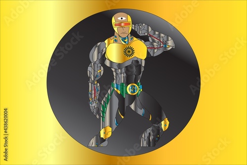 illustration of a new generation human being